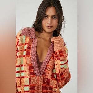 Free People Ruben Sweater Autumn Sunset Combo